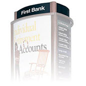 19.25w x4 h Black w/ White Vinyl Logo Header Panel (3 sides)