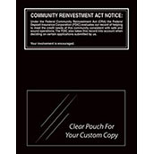Community Reinvestment Act - FDIC Banks - Black Acrylic