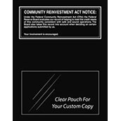 Community Reinvestment Act - Federal Reserve - Black Acrylic
