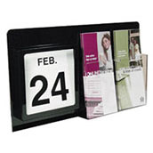 All-In-One Wall Display with Brochure Holder & Calendar