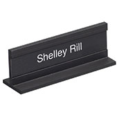 Matte Black Name Holder - Small