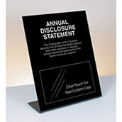 Annual Disclosure Statement - Comptroller of Currency - Bent Black Acrylic