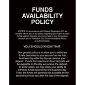 Funds Availability Policy - 2nd Day