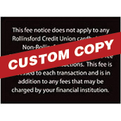 Custom ATM Sign - 3.5