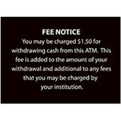 Fee Notice Sign - 3.5