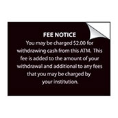 Fee Notice Decal - 3.5
