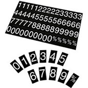 Number Kit for Printed Rate Display