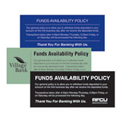 Magnetic Funds Availability Replacement Strip - 7w x 3h