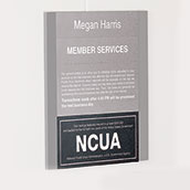 NCUA Magnetic Sign Insert