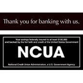 Drive-Up Sign System for (2) Signs - NCUA