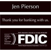 Drive-Up Sign System for (3) Signs - FDIC