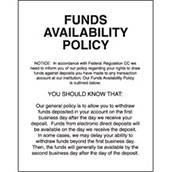 Funds Availability Policy - 2nd Day