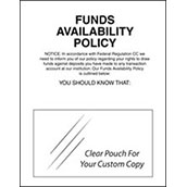 Availability of Funds