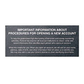 Magnetic Patriot Act Replacment Strip - 7w x 3h